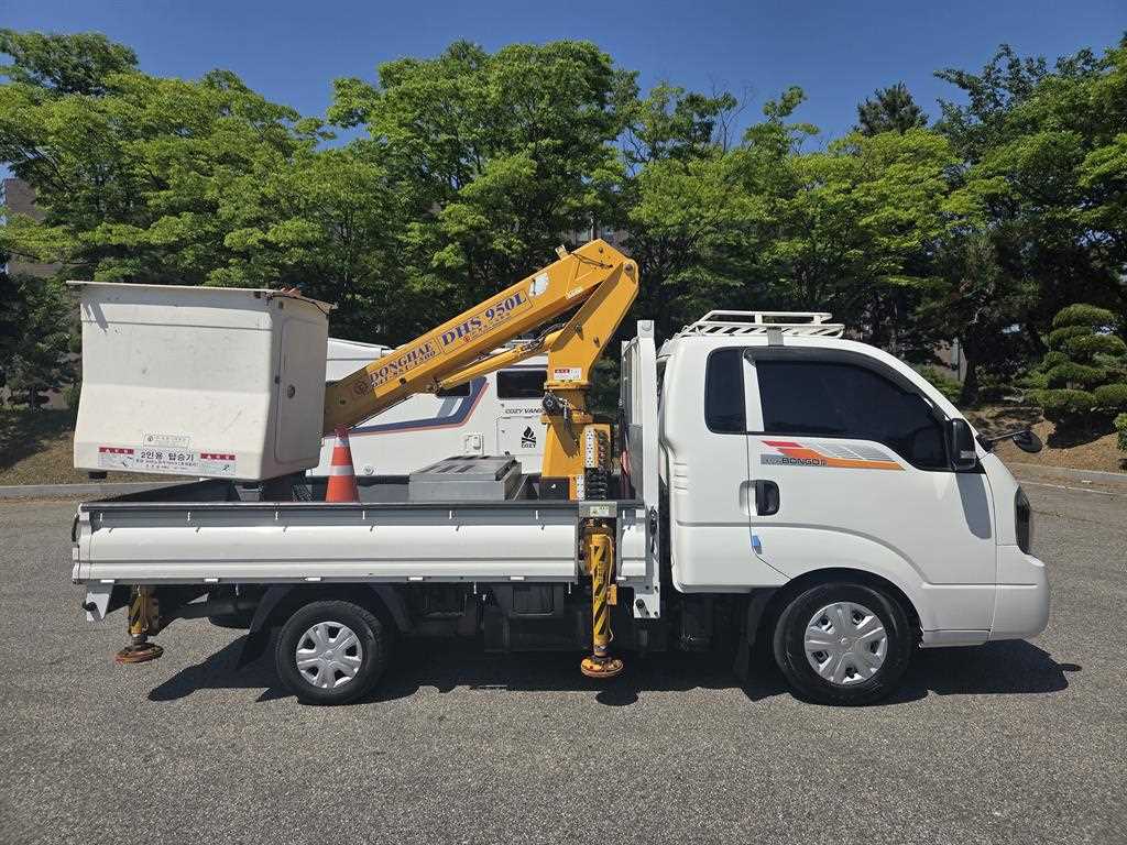 기아 봉고3 1톤 바가지차 2019년식 동해기계항공 DHS 950L 붐