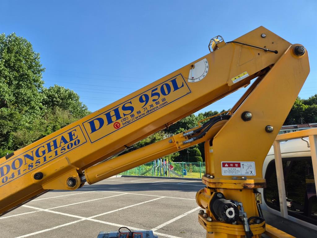기아 봉고 1톤 바가지차 2019년식 DHS 950L 붐 관절부
