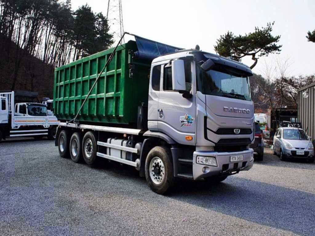 대우 프리마 22.5톤 암롤 2021년식 조수석 쪽 전측면
