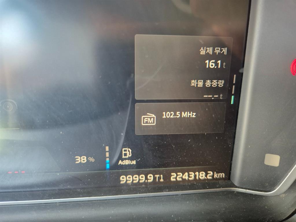 볼보 FH 25톤 카고 2024년식 계기판 주행거리
