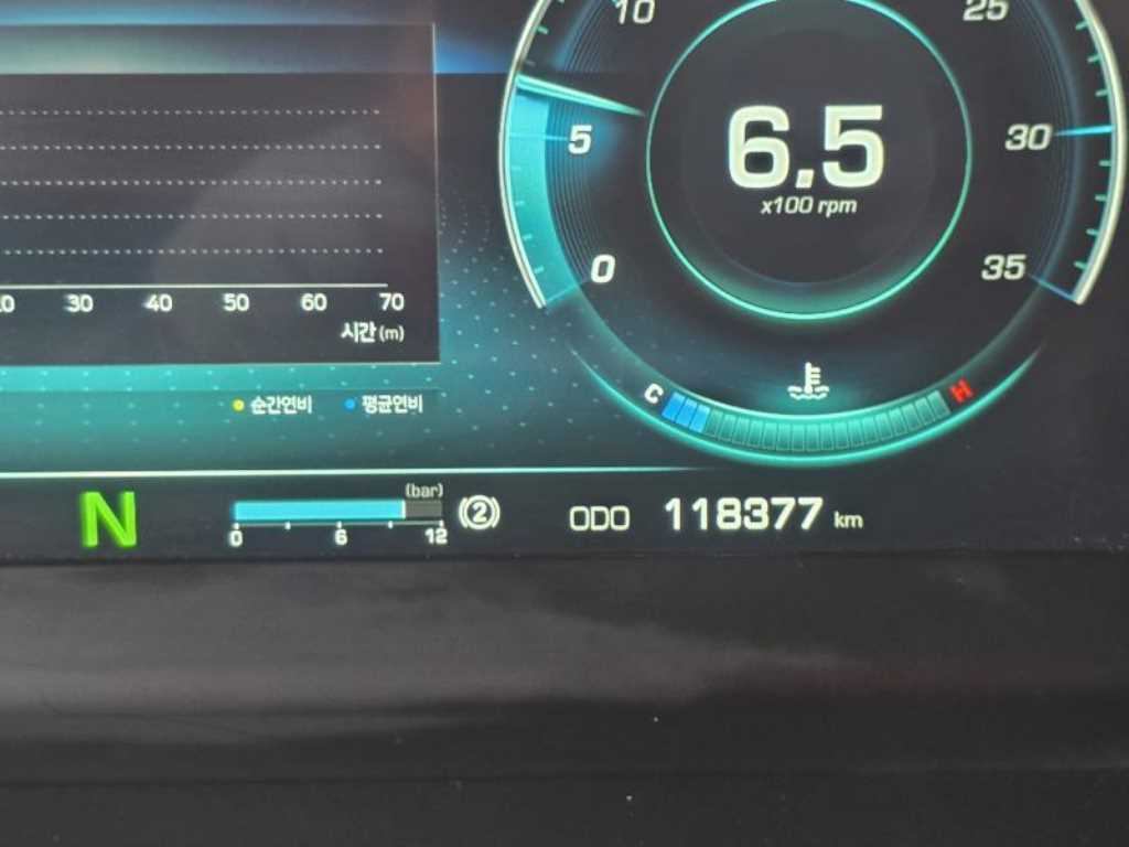 타타대우 맥쎈 8.5톤 카고 2025년식 계기판 118,377km