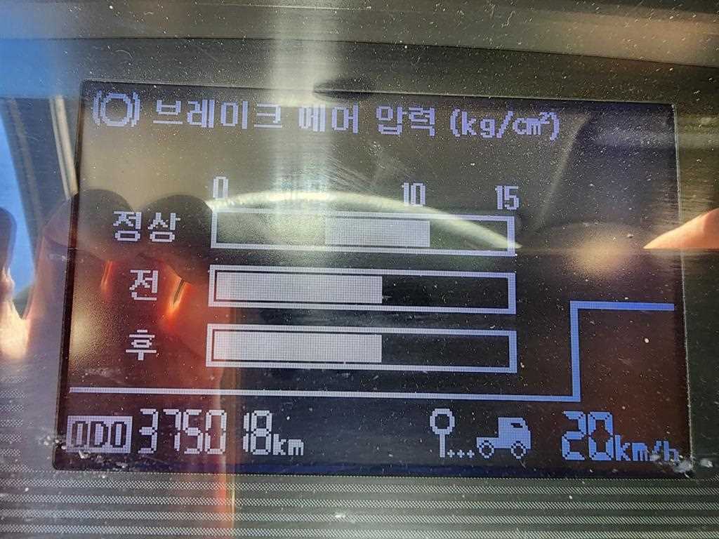 현대 메가트럭 5톤 카고 2012년식 계기판 주행거리