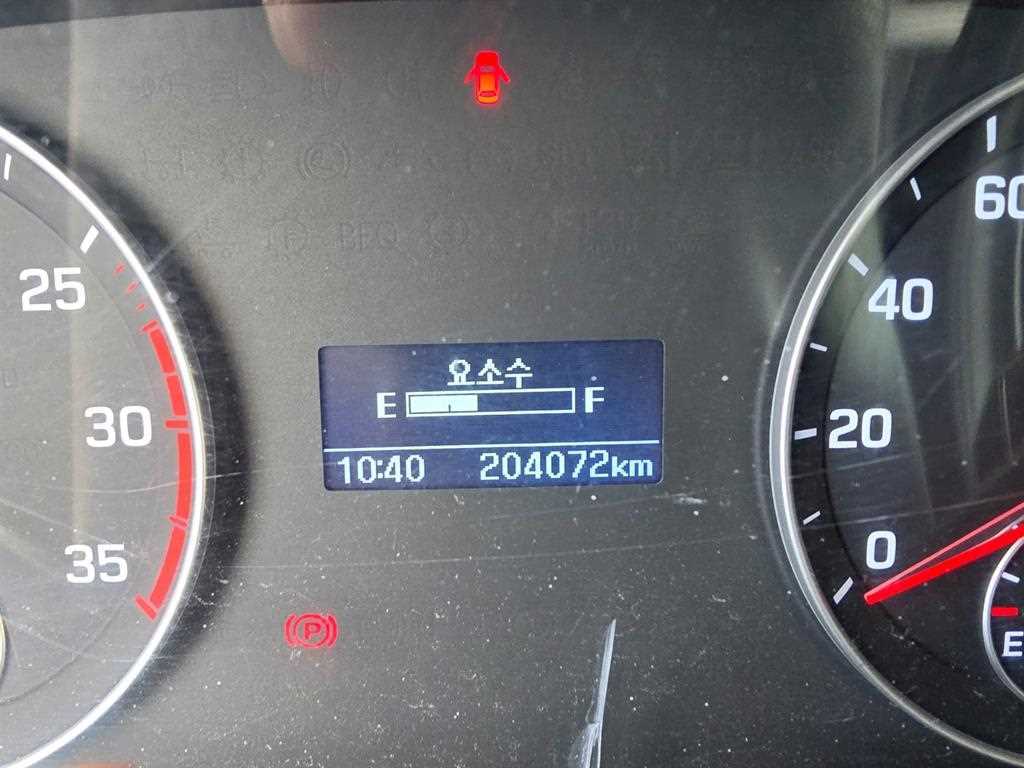 현대 마이티 3.5톤 압착진개차 2020년식 계기판 204,072km