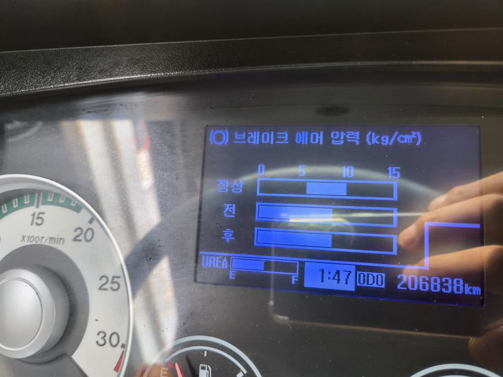 현대 메가트럭 5톤 덤프 2016년식 계기판 주행거리