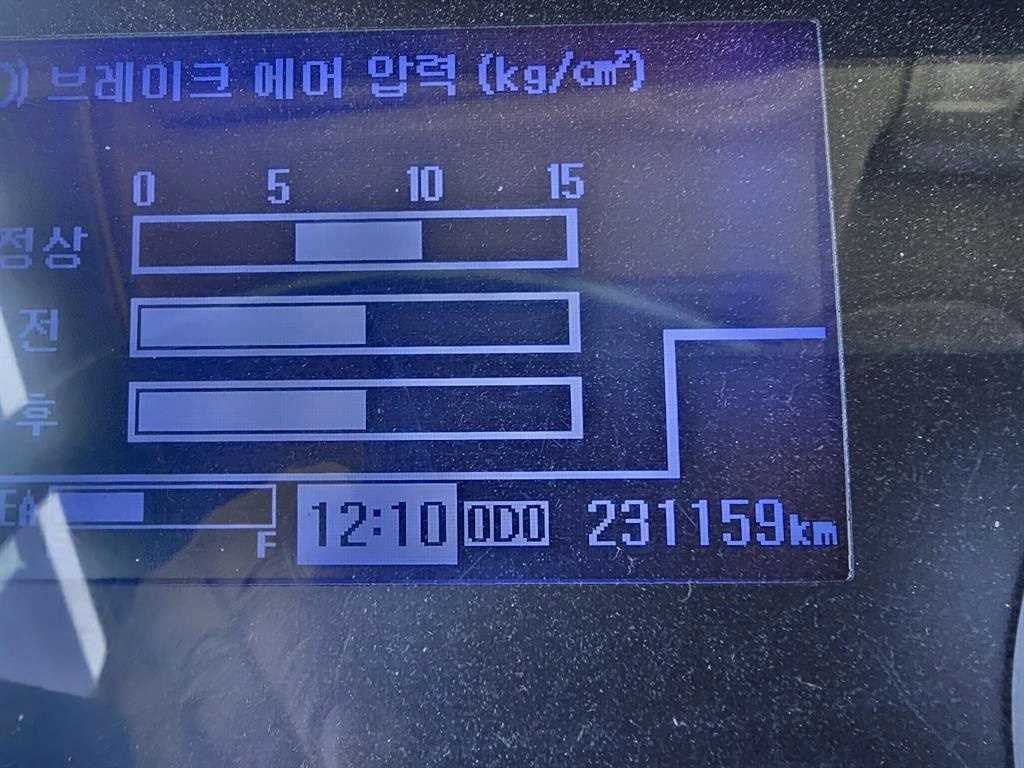 현대 메가트럭 5톤 집게차 2017년식 계기판 주행거리
