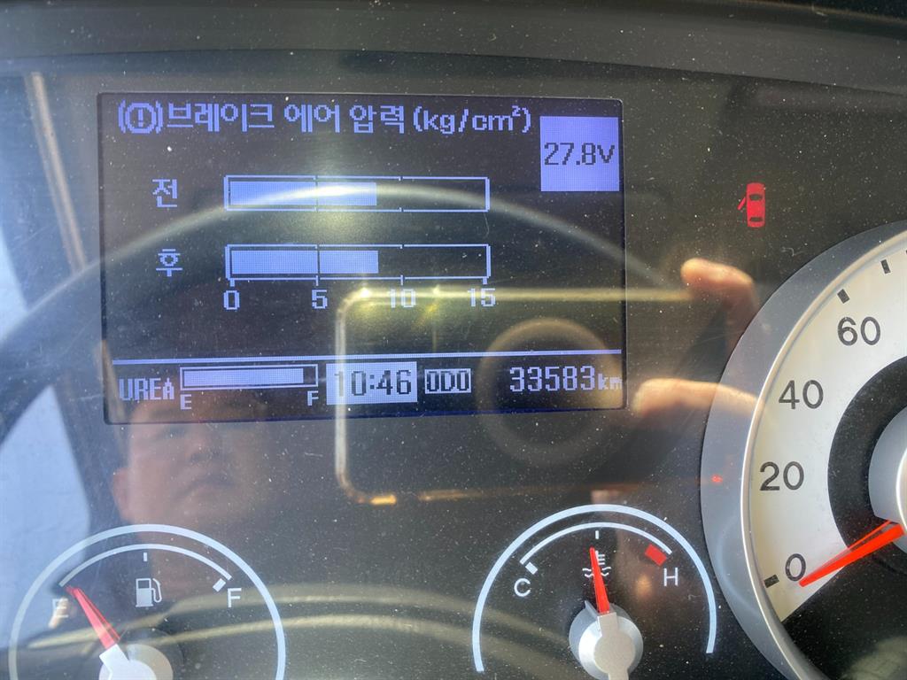 현대 메가트럭 5톤 카고크레인 2020년식 계기판 주행거리
