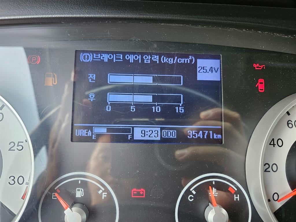 현대 메가트럭 8.5톤 카고 2019년식 계기판 주행거리