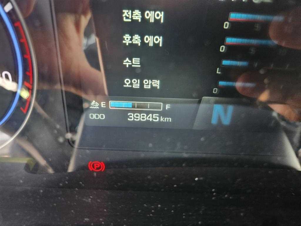 현대 파비스 5톤 카고크레인 2021년식 계기판 주행거리